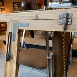 Old wooden workshop window