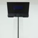 Italian Postmodern Lucite and Steel Uplighter Floor Lamp 1980s