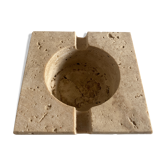 Travertine ashtray 1970 Italian work