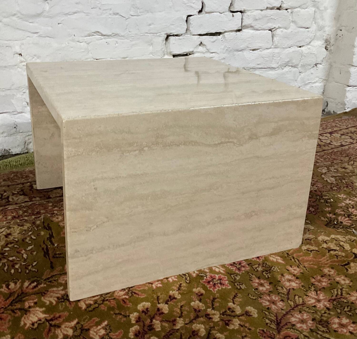 Travertine coffee table from the 70s