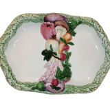 Serving dish in slip with compartment