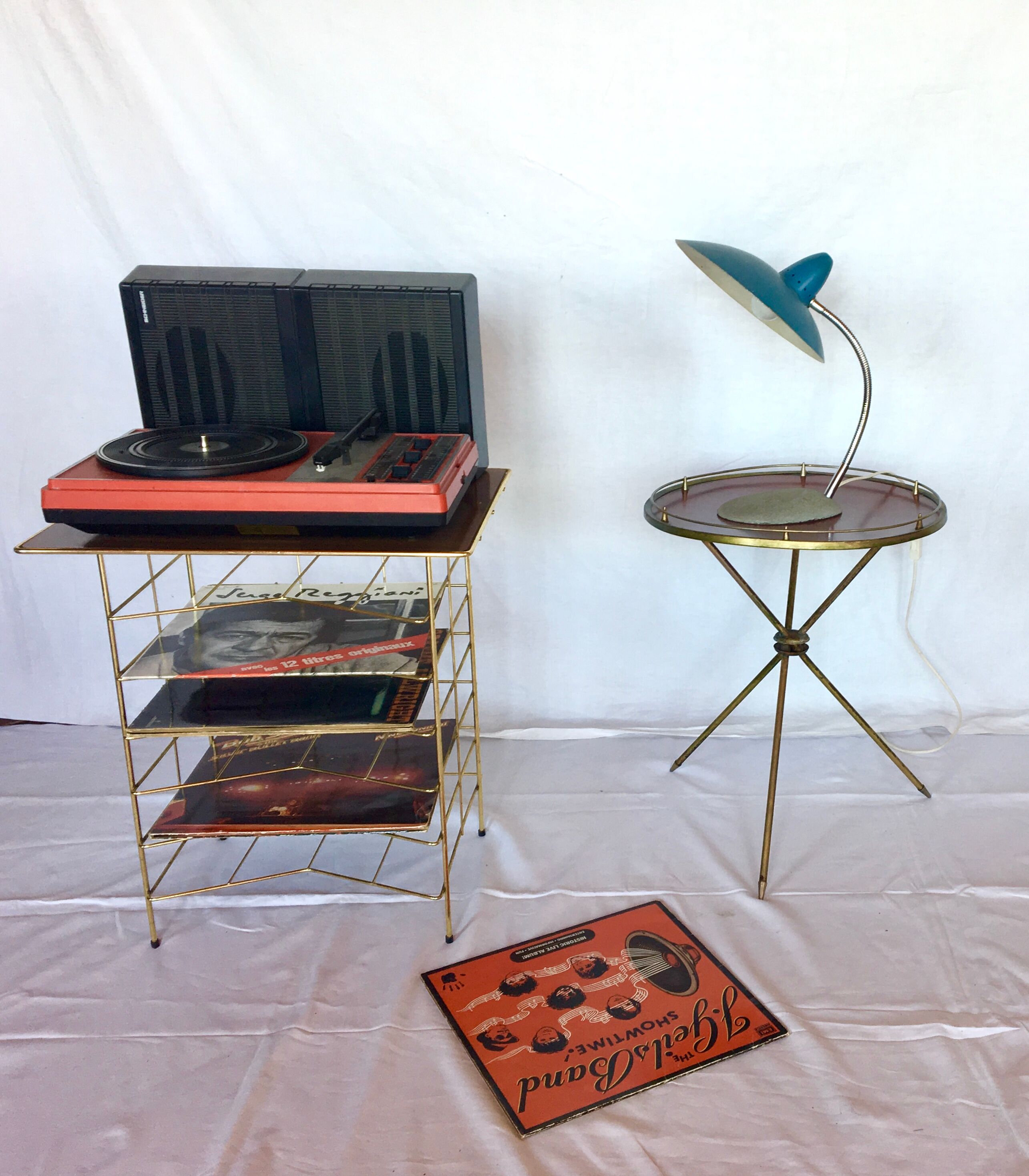 Vintage vinyl or magazine racks