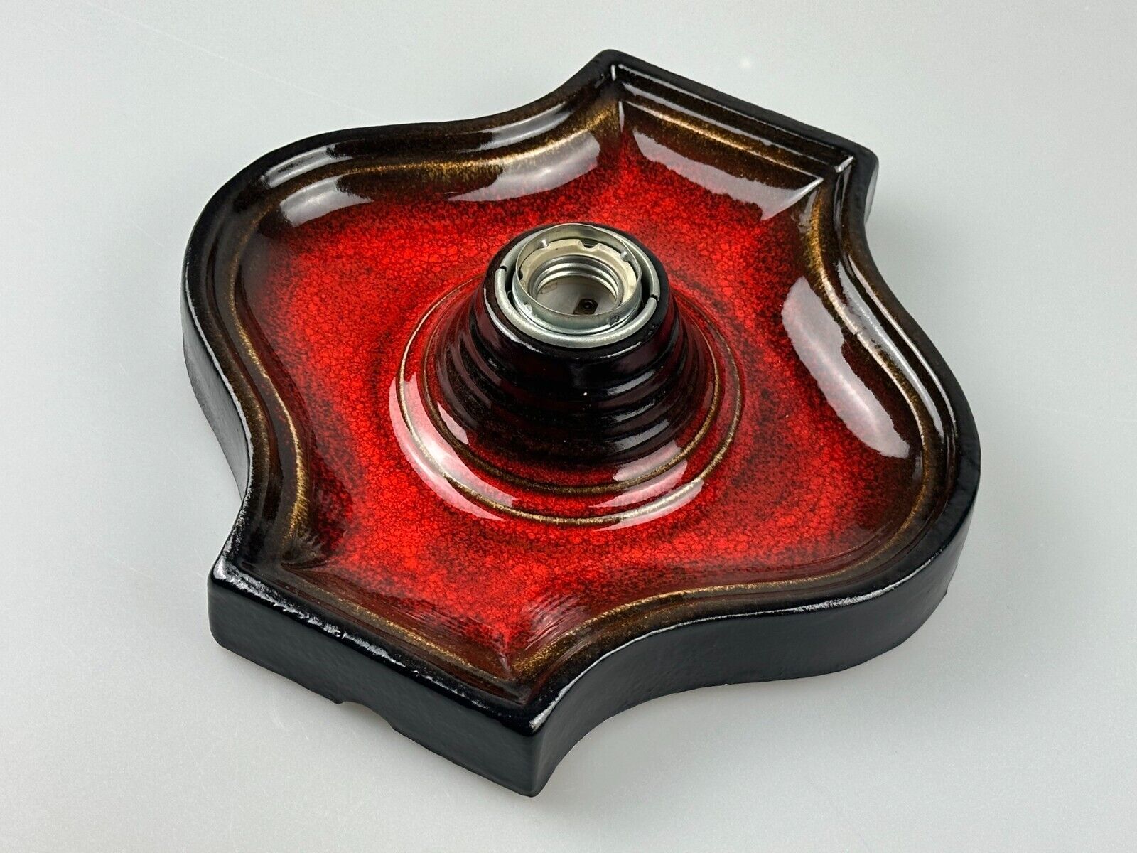 60s 70s Lamp Light Wall Lamp Ceramic Mid Century Space Age Design
