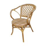 Armchair in rattan in Assisi year circa 1970