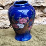Peacock ceramic vase