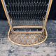 Vintage rattan basket bed