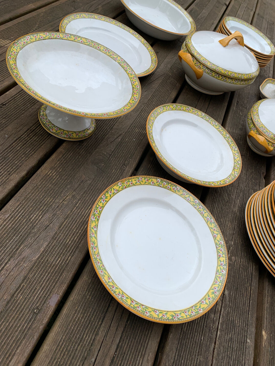 1950s porcelain table service