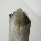 Smoked rock crystal obelisk