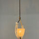 Venetian chandelier in colorless Murano glass, "Vetro à reticello" cut, circa 1950