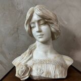 Marble bust of a woman
