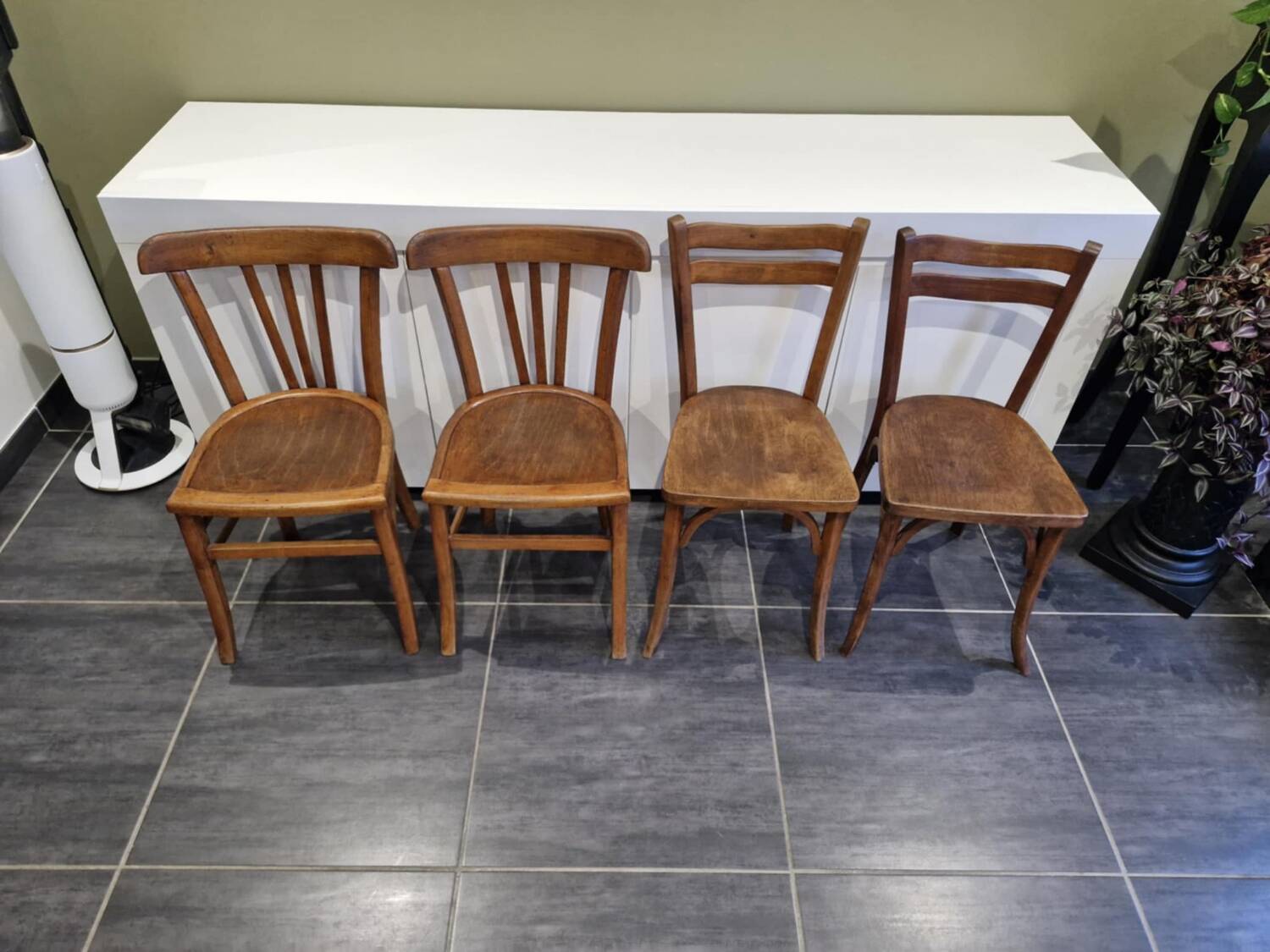 4 Baumann / Luterma bistro chairs, 1960s
