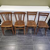 4 Baumann / Luterma bistro chairs, 1960s
