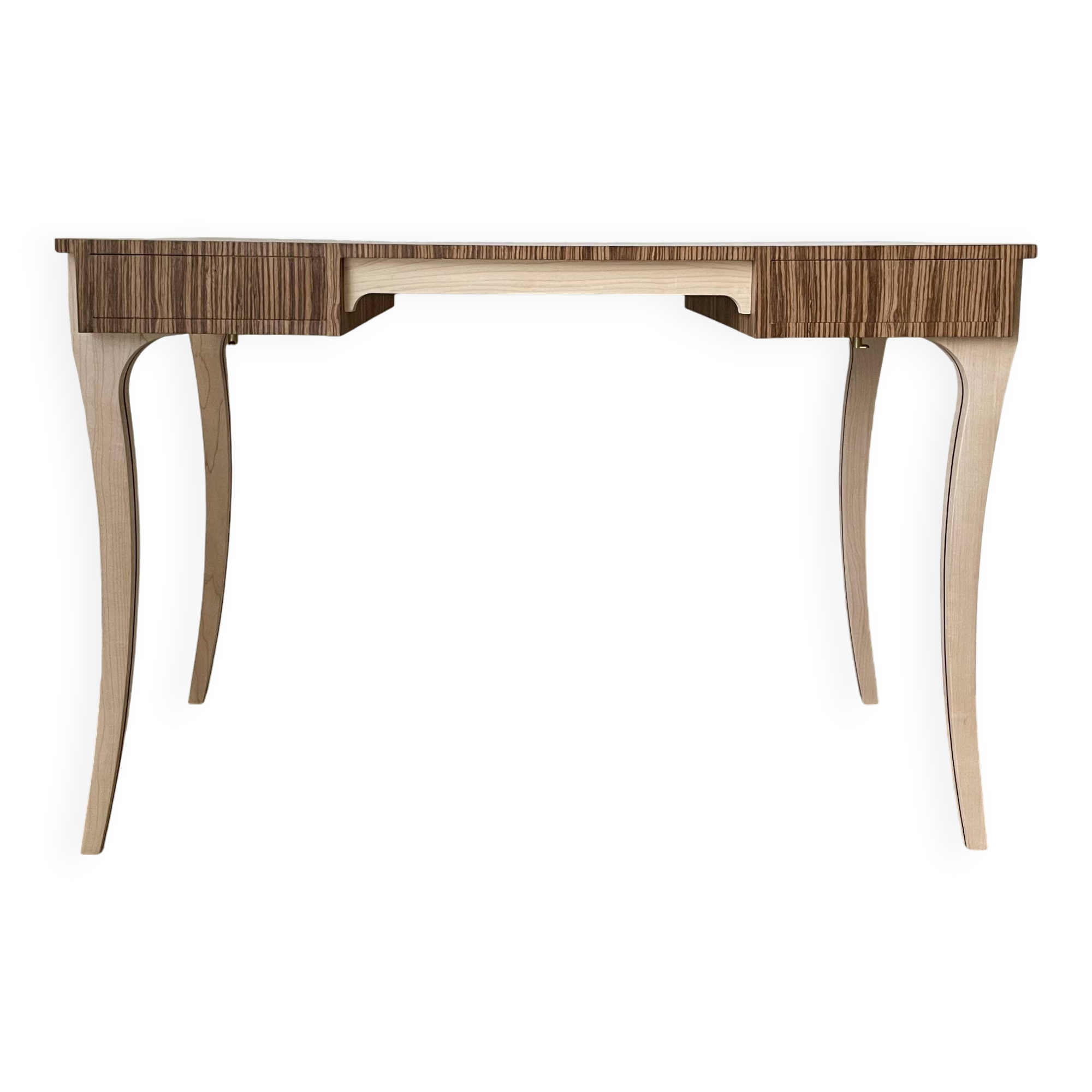 Zebrano marquetry desk