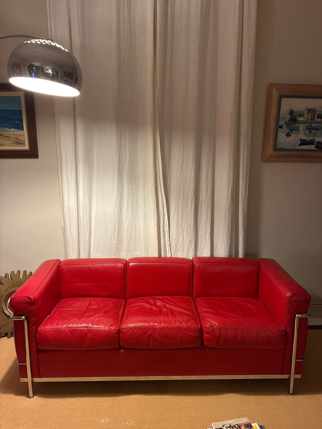 Canapé LC3 Le Corbusier route 3 places