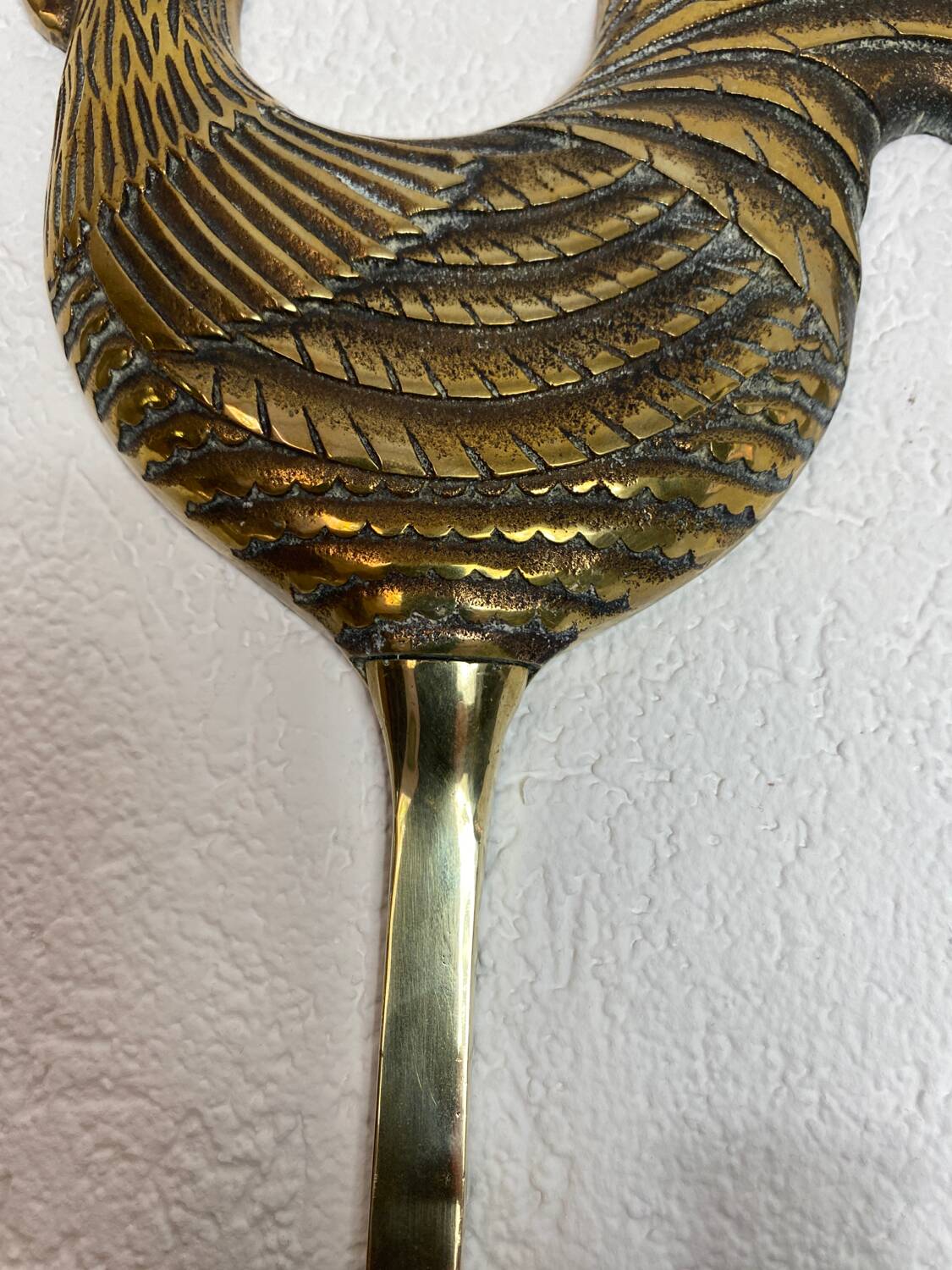 Solid Brass Zoomorphic Rooster Wall Candle Holder
