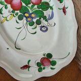 Grand Plat ovale en faïence de l'Est