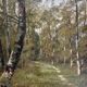 HST painting "Forest landscape" 19th century Barbizon signed