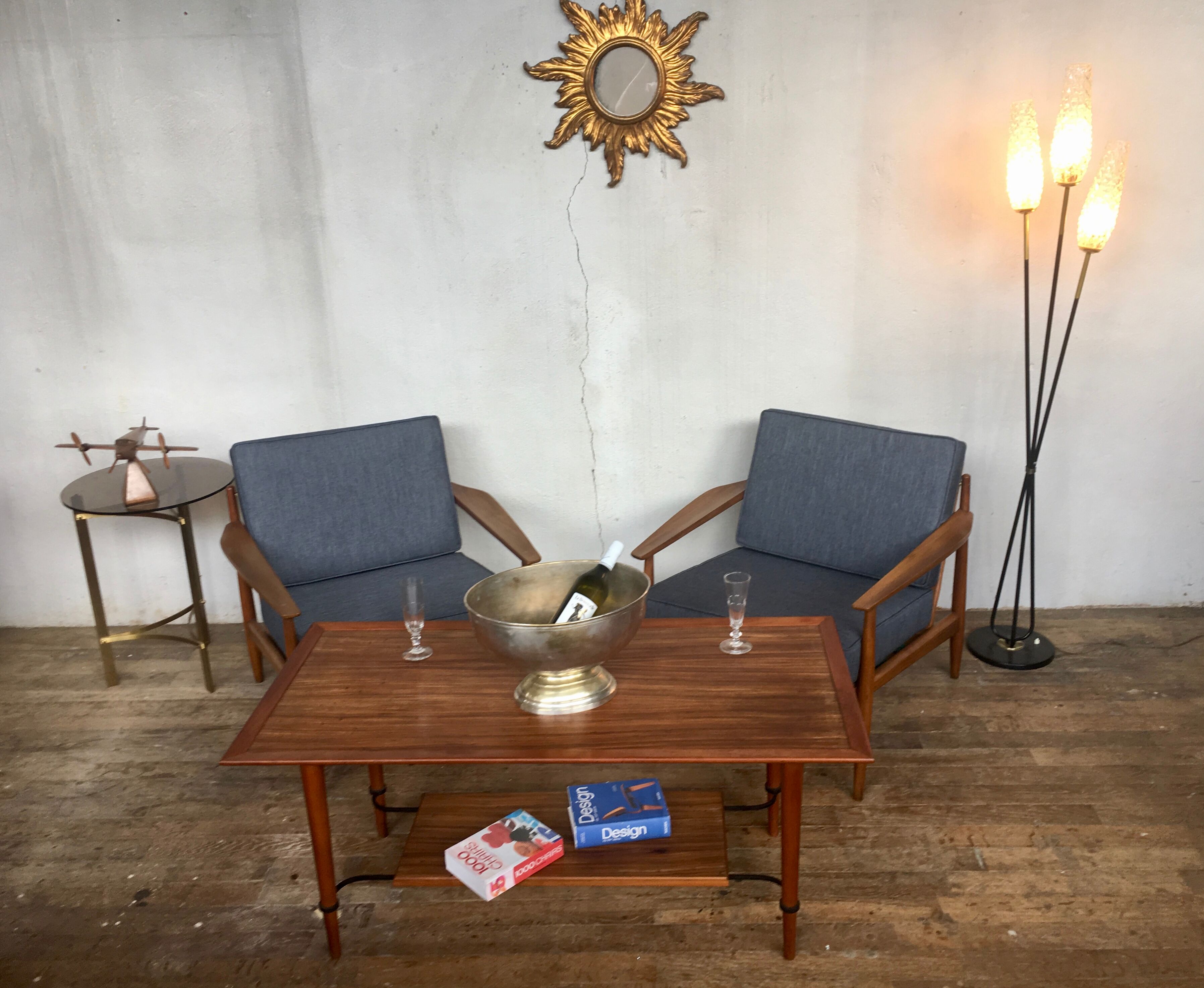 Pair of Chair vintage Scandinavian teak