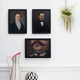 Portrait print man in pastel 1818 - 18 x 24 cm