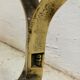 Paire de chenets bronze et fonte design 70