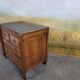 Small 18th-century chest of drawers in walnut and cherry wood.
