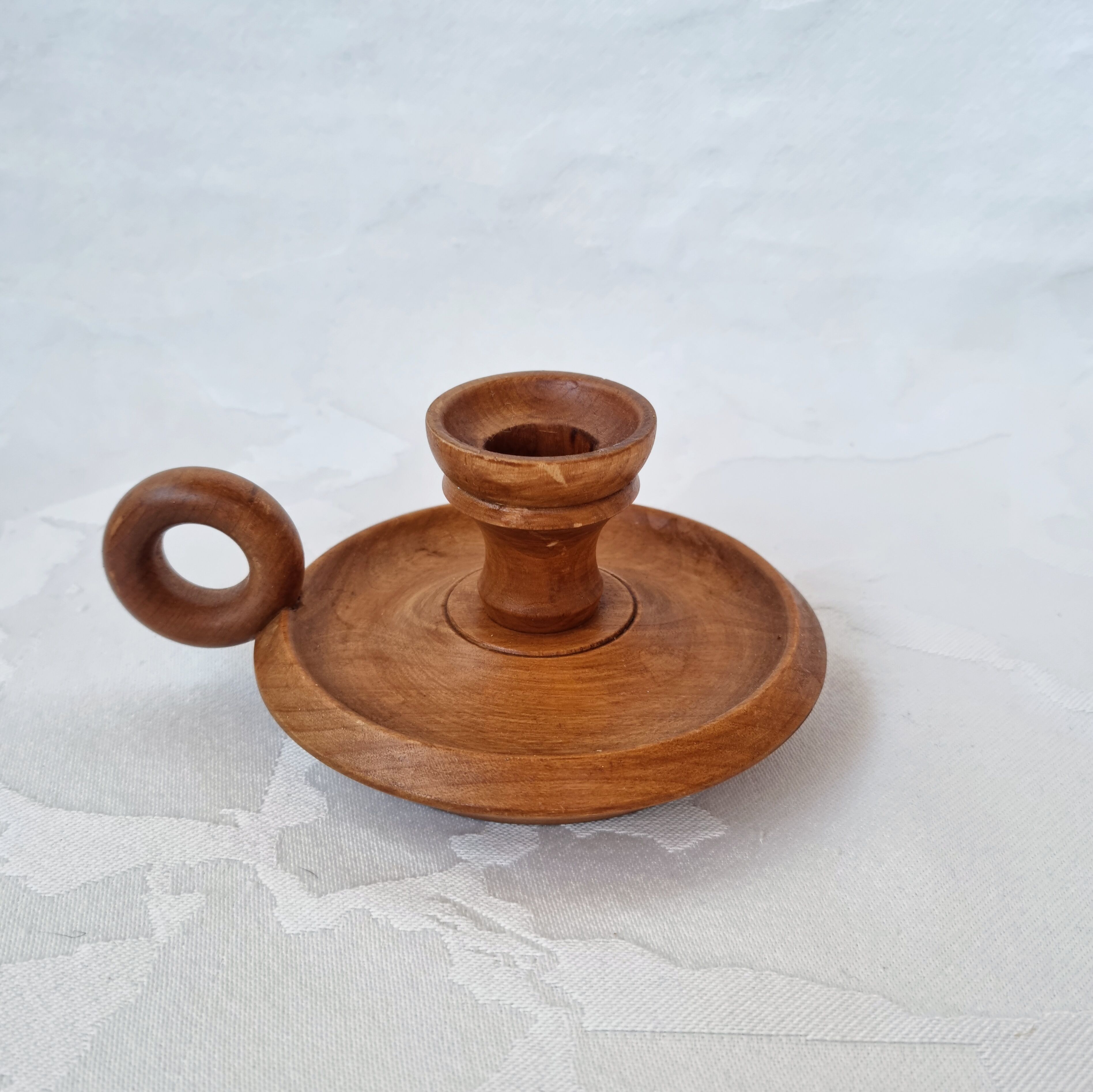 Wooden candle holder