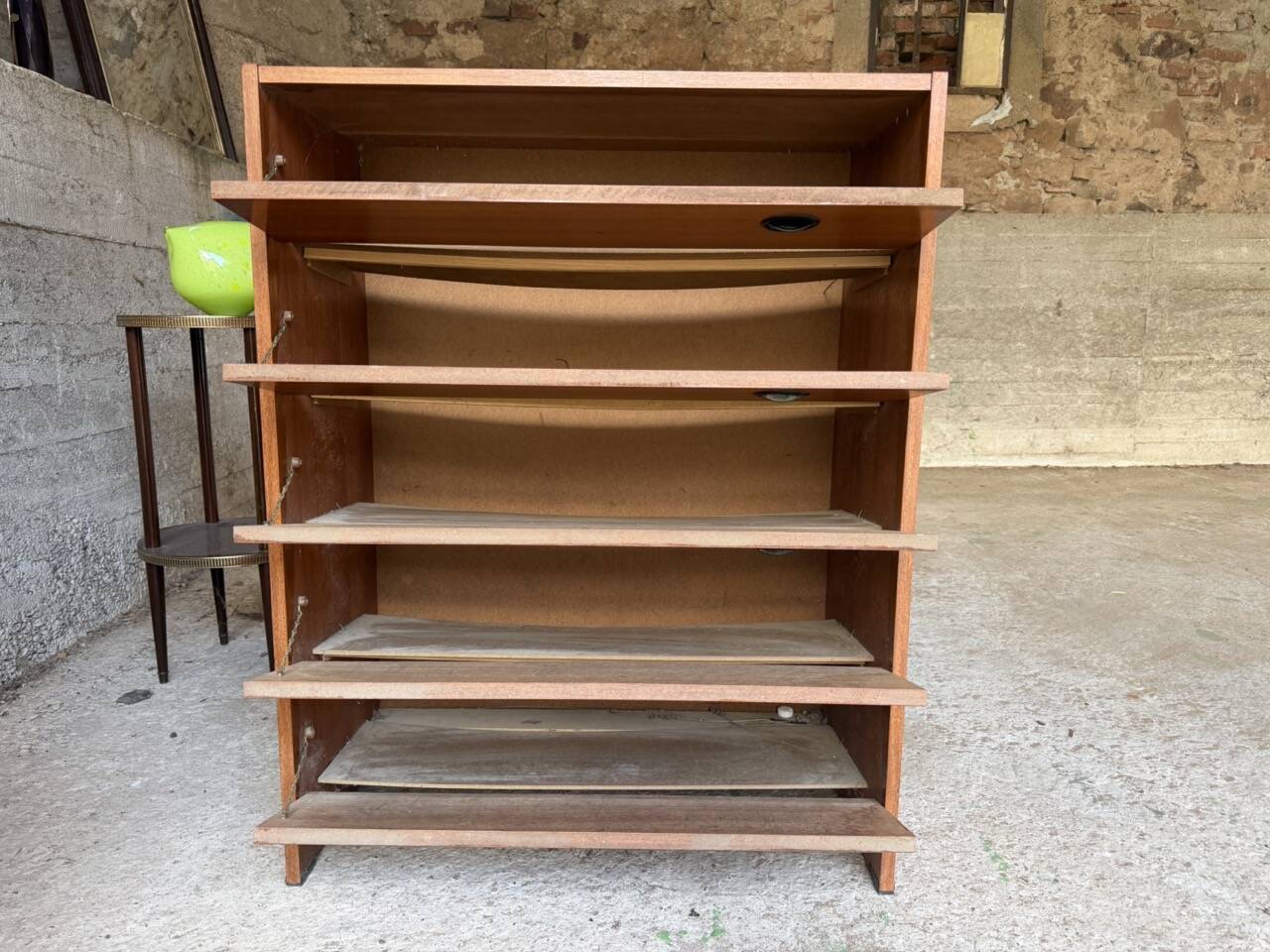 Vintage teak shoe cabinet – 1960s