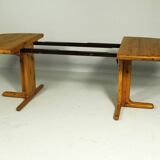 Table à manger extensible en pin massif des années 1980 par rubby, fabriquée au danemark