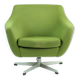 Fauteuil vert du milieu du siècle par Up Zavody, Tchécoslovaquie 1979