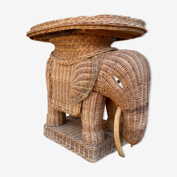 End of rattan elephant sofa