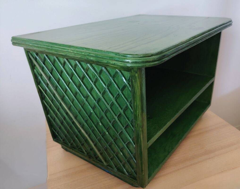 Table d'appoint Maugrion Roche Bobois vintage verte 🌱