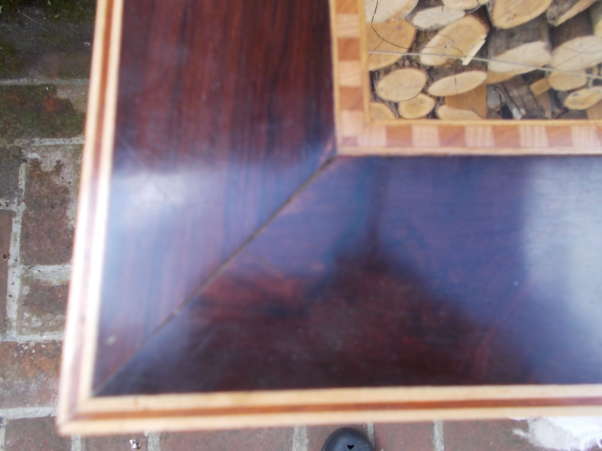 Marquetry mirror 61x47.5cm