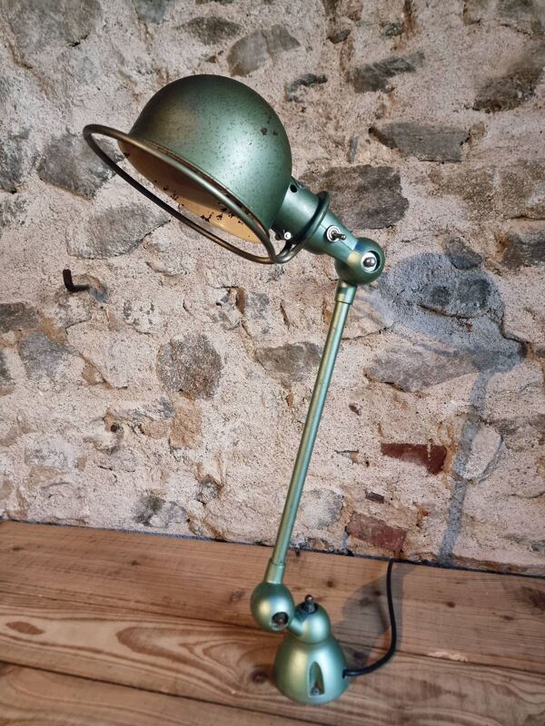 Lampe de bureau industrielle vintage Jielde – Lampe de travail réglable verte