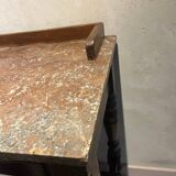 Wood and marble washstand, 19th century.