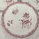 Set of 3 dessert plates from the early 20th century, Sarreguemines, Fontanges model