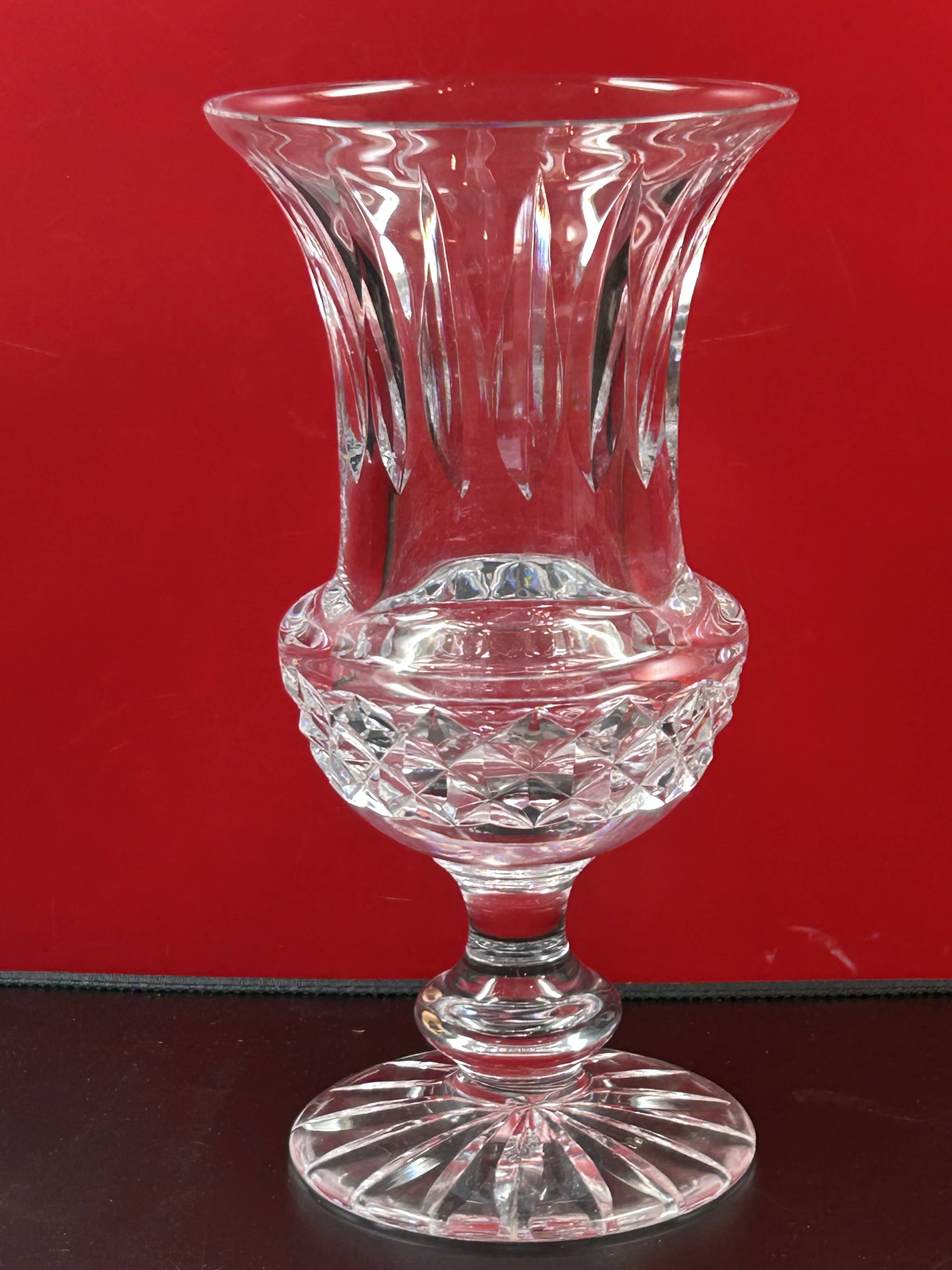 Sèvres crystal vase - signed on the base - 25.5 cm