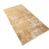 Turkish Traditional Mustard Vintage Area Rug, 108x211Cm