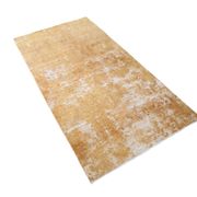 Tapis turc traditionnel vintage moutarde