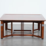 Beautiful and large square Art Deco coffee table