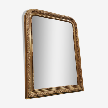 Mirror 80 x 58 cm Louis Philippe old gilded