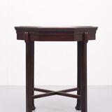 Dutch art deco octagonal mahogany side table 1925