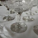 11 antique champagne glasses