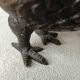 Patinated bronze hen from the Meiji period (1868-1912)