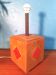 Scandinavian lamp in wood and ceramic, 1970s
