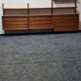 Teak wall unit by Poul Cadovious