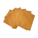 Set of 6 napkins in cotton paprika color