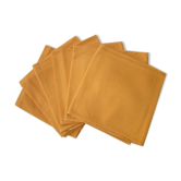 Set de 6 serviettes de table en coton couleur paprika
