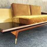 Daybed or two-seater sofa, shelf designed by Maison Sergalot, Paris, 1957