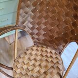 Fauteuil en chataigner tressé