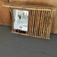 Wall-mounted bamboo coat rack